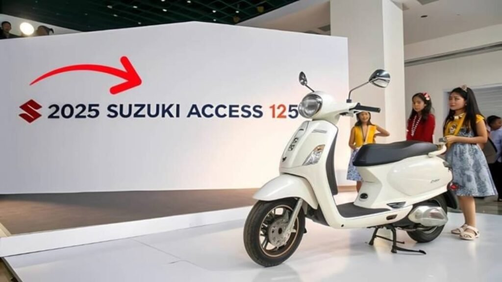 Suzuki Access 125- Launched with LED headlights with a distinctive chrome bezel